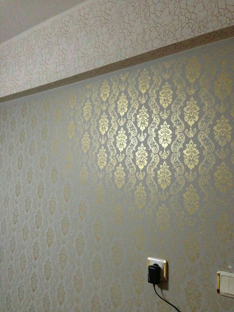 Wall Texture Design Bedrooms, Wall Designs For Hall, Wall Wallpaper Texture, Brown Countertops, Textured Wall Paint Designs, Asian Paint Design, Textured Wall Paint, Grass Wall Decor, Pvc Wall Panels Designs