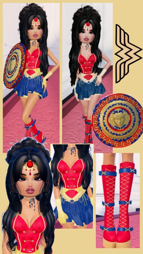 #dresstoimpress #wonderwoman #superhero #hero Apple Cake Pops, فنسنت فان جوخ, Wonder Woman Dress, Maximalist Outfits, Superhero Dress, Woman In Dress, Wonder Woman Outfit, Gacha Base Poses Cute, Fancy Dress Code