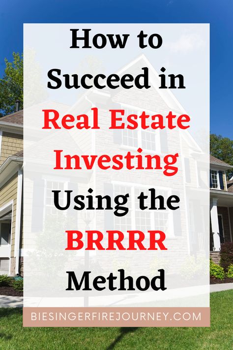 Real estate 🏠 investing can be a great way to make money and build wealth. Check out our article today where I discuss the BRRRR method of real estate investing! #brrrr #realestate #realestatetips #biesingerfirejourney #moneytips #investing #realestateinvesting #firemovement #buildwealth #generationalwealth #buy #rehab #rent #refinance #realestatestrategy Brrrr Method Real Estate, Brrrr Real Estate, Commercial Real Estate Investing, First Property, Home Architecture Design, Rental Property Investment, Active Passive, Financial Independence Retire Early, Investing Tips