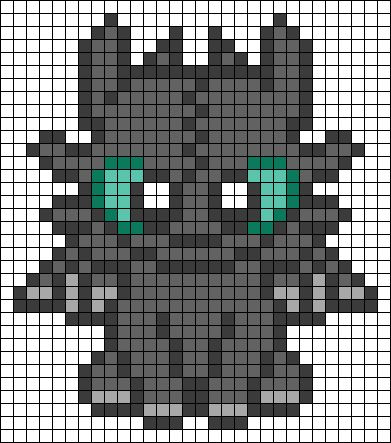 Alpha pattern #28395 | BraceletBook Toothless Pixel Art Grid, Toothless Alpha Pattern, Httyd Pixel Art, Dinosaur Alpha Pattern, Toothless Pixel Art, Toothless Dragon Cute, Snake Pixel Art, Cute Pixel Drawing, Dragon Pixel Art