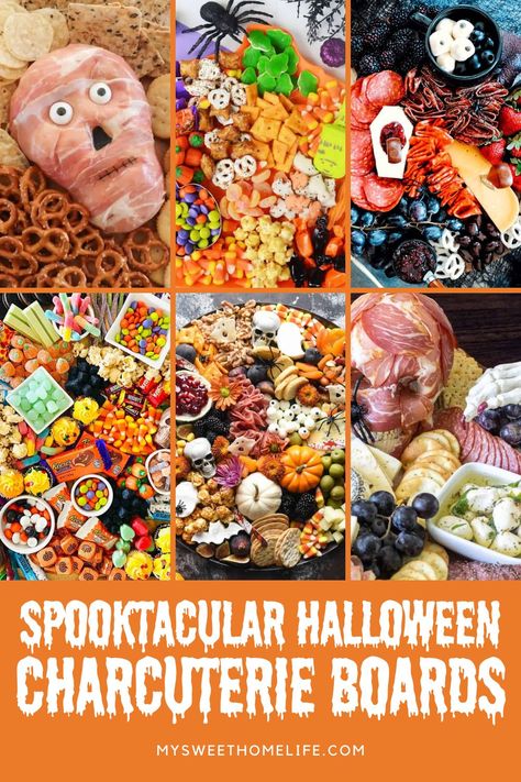 Up level your Halloween this year with one of these hilariously horrifying Halloween charcuterie boards that cater for the savory-toothed to the sweet. easy charcuterie board, candy dessert board, skeleton, simple dessert board, snack board. Charcuterie Board Candy, Halloween Candy Board, Skeleton Charcuterie Board, Skeleton Simple, Halloween Charcuterie Boards, Halloween Cheese Ball, Halloween Lunch Ideas, Halloween Snack Board, Easy Charcuterie Board