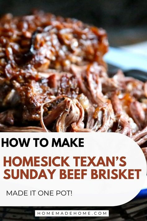 Brace yourself for a dinner experience that will redefine what's possible—all from the convenience of one pot! The Homesick Texan’s Sunday Beef Brisket recipe isn't just about simplicity; it's a culinary masterpiece that promises to tantalize your senses. And with the horseradish jalapeno sauce adding an extra kick, get ready for a meal that will leave you speechless! Best Brisket Recipe, Brisket Crock Pot, Oven Roast Beef, Beef Brisket Recipe, Brisket Oven, Homesick Texan, Dinner Experience, Brisket Recipe, Jalapeno Sauce