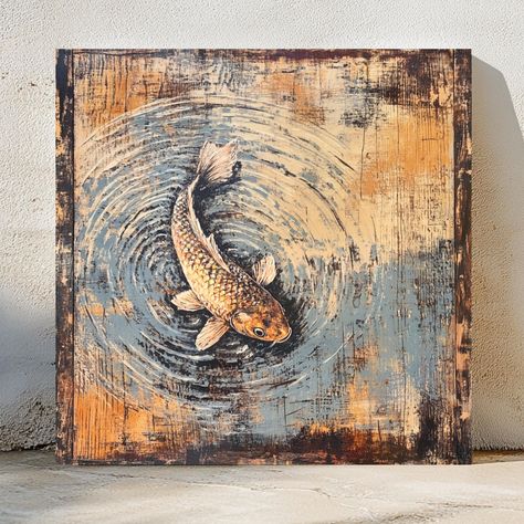 Art mural sur la plage | Motif poisson rustique Apportez le charme côtier de la plage dans votre maison avec cette toile d'art murale plage de poissons rustique. Présentant un motif de poisson vintage, cette pièce associe sans effort un attrait rustique à une élégance côtière, ce qui en fait un ajout parfait à toute maison de plage ou espace d'inspiration côtière. Idéale comme cadeau de pendaison de crémaillère, comme cadeau pour une hôtesse ou pour rehausser la décoration de votre maison de plage, cette toile ajoute une ambiance intemporelle et décontractée à n'importe quelle pièce. Qu'elle soit placée dans le salon, la chambre à coucher ou l'entrée, elle crée une ambiance paisible et balnéaire qui agrémente n'importe quel espace. Caractéristiques principales : Toile mate de qualité supér