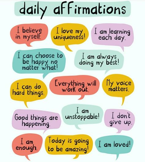 Ways To Stay Motivated, Positive Affirmations For Kids, Affirmations For Kids, Self Care Bullet Journal, Positive Self Affirmations, Stay Motivated, Self Care Activities, Social Emotional Learning, Coping Skills