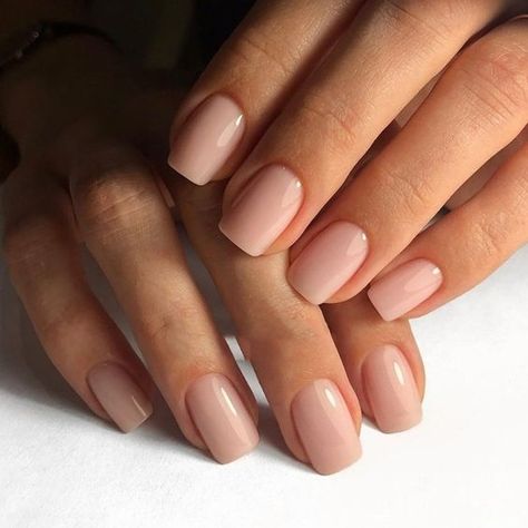 Color For Nails, Nude Nail Polish, Short Square Nails, Casual Nails, Trim Nails, Neutral Nails, Nature Tattoos, Classy Nails, Short Acrylic Nails