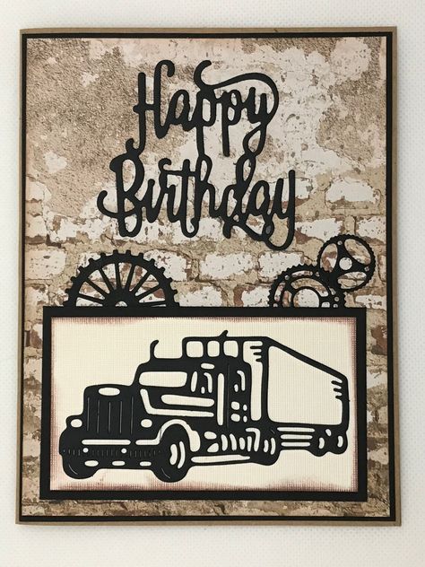 Birthday Card Truck Drivers Card Card for Truck Drivers 18 - Etsy Canada Truck Birthday Card, Happy Birthday Truck Driver, Driver Card, Happy Birthday 18th, Greeting Card Inspiration, Birthday Sentiments, Masculine Birthday Cards, Art Journal Techniques, Birthday Cards For Men