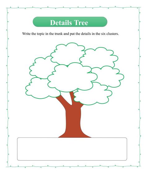 Details Tree Map Graphic Organizer Graphic Organizer Ideas Creative, Creative Graphic Organizer, Min Map, Main Idea Graphic Organizer, Peta Pikiran, Writing Circle, Graphic Organizer Template, Tree Map, Mind Map Design