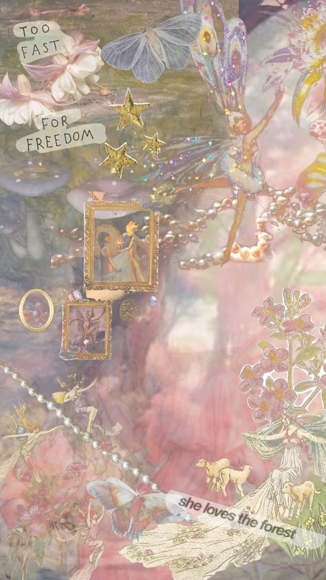 fairy aes✨🧚🏻‍♀️ #fairycore #aesthetic #wallpaper #fyp #vibes #pastel Fairytale Phone Wallpaper, Fairycore Scenery, Pixiecore Aesthetic, Fairy Astethic, Fairy Wallpaper Aesthetic, Fairycore Aesthetic Wallpaper, Fairy Collage, Fairycore Wallpaper, Fairy Core Aesthetic