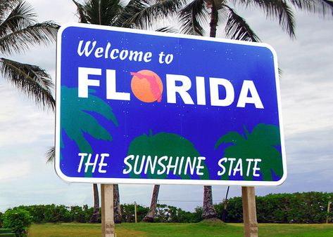 Welcome To Florida, Move To Florida, Florida Sunshine, State Signs, Florida Life, Travel Florida, Moving To Florida, Florida Girl, Florida Trip