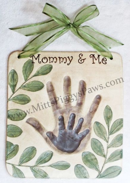 Salt Dough or Ceramic?: Salt Dough or Ceramic?  Mommy & Me Plaque Salt