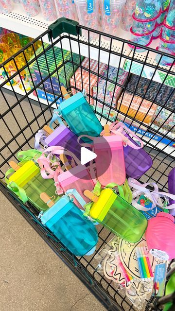 I found the perfect summer item at Dollar Tree! These adorable popsicle canteens are a must buy! Save this for later!  Ideas: ☀️ Pers... | Instagram Dollar Tree Party Favors, End Of The Year Teacher Gift Ideas, Summer Gift Basket, Fruit Water Bottle, Summer Gift Baskets, Dollar Tree Gifts, Must Buy, End Of School Year, End Of School