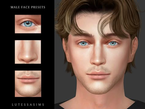 Sims 4 male face presets Genetics Cc Sims 4, Sims 4 Cc Men Eye Presets, Ts4 Male Nose Preset, Sims 4 Men Eyes, Sims 4 Cc Male Nose Preset, Sims 4 Cc Eye Shape Presets Male, Eye Shape Cc Sims 4, Sims 4 Male Lips Preset, Sims 4 Cc Jawline Presets