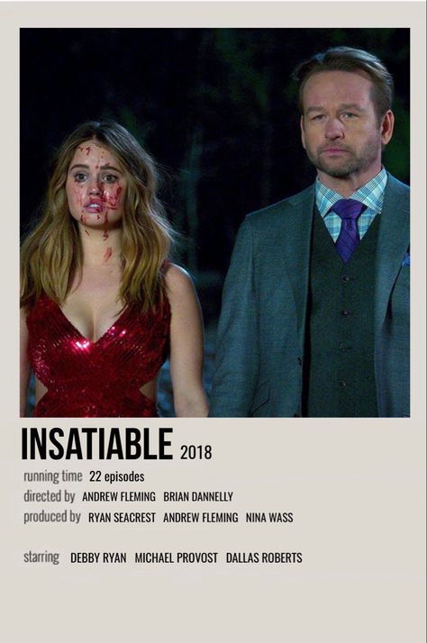 minimal polaroid tv show poster for insatiable Insatiable Poster, Insatiable Netflix, Movie Character Posters, Movie Card, Film Posters Minimalist, رعب نفسي, Film Posters Vintage, Debby Ryan, Movie Poster Wall