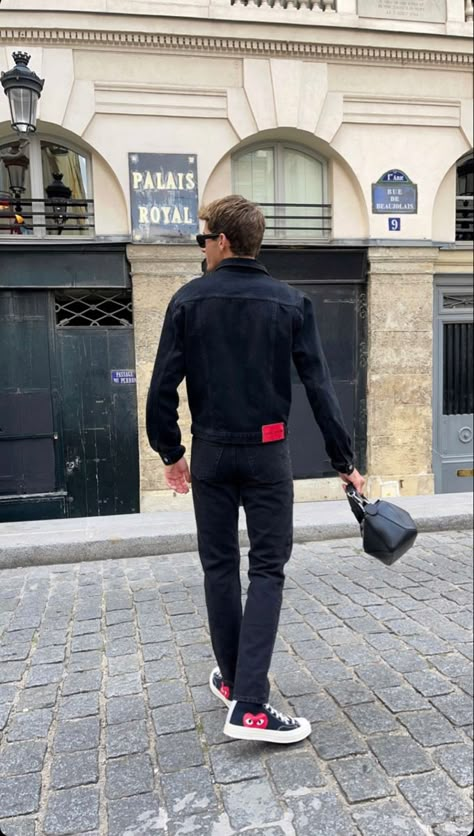 Converse Old Money Outfit, Comme Des Garcons Converse Outfit Mens, Cdg Outfit Men, Converse X Comme Des Garcons Outfit, Converse Play Outfit, Converse Cdg Outfit, Garcons Converse Outfit, Comme Des Garcons Outfit, Cdg Outfit