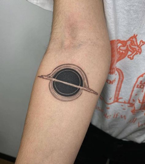 Black Hole Tattoo, Eclipse Tattoo, Fantasy Tattoos, Moth Tattoo, Macabre Art, Tattoo Inspo, Mini Tattoos, Artist On Instagram, Minimalist Tattoo