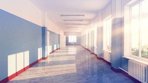 Dream Background, Manga School, School Hallway, School Hall, Anime House, Hallway Wallpaper, Episode Interactive Backgrounds, School Hallways, Episode Backgrounds