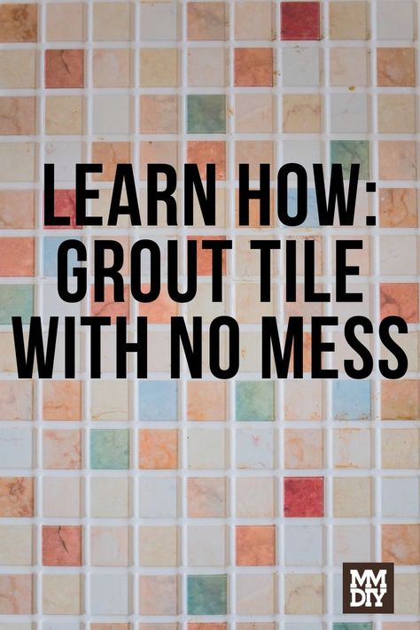 Grouting Tile, Easy Grout, How To Grout, Diy Grout, Bathroom Tile Diy, Grout Repair, Floor Tile Grout, Diy Home Makeover, Bathroom Grout