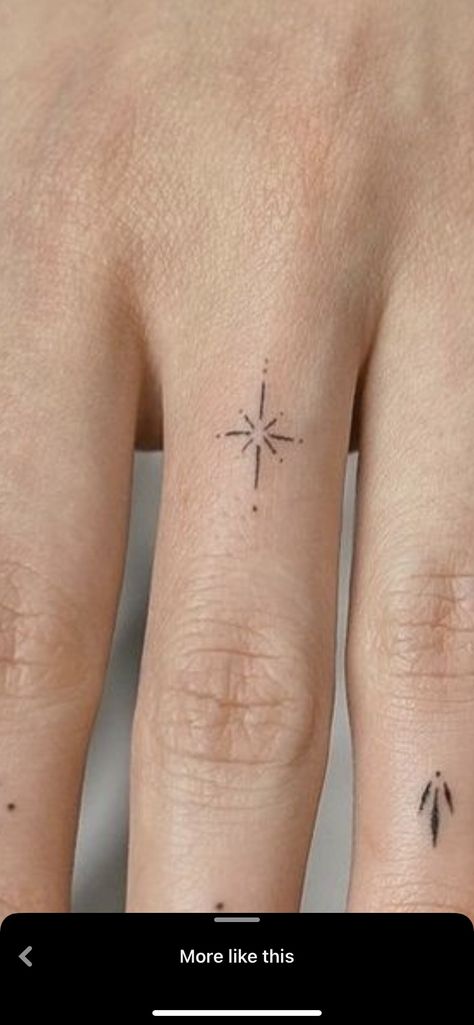 Compass Finger Tattoo, Compass Tattoo Minimalist, Bands Tattoo, Wedding Band Tattoo, Petite Tattoos, Finger Tattoo, Band Tattoo, Star Tattoos, Mini Tattoos