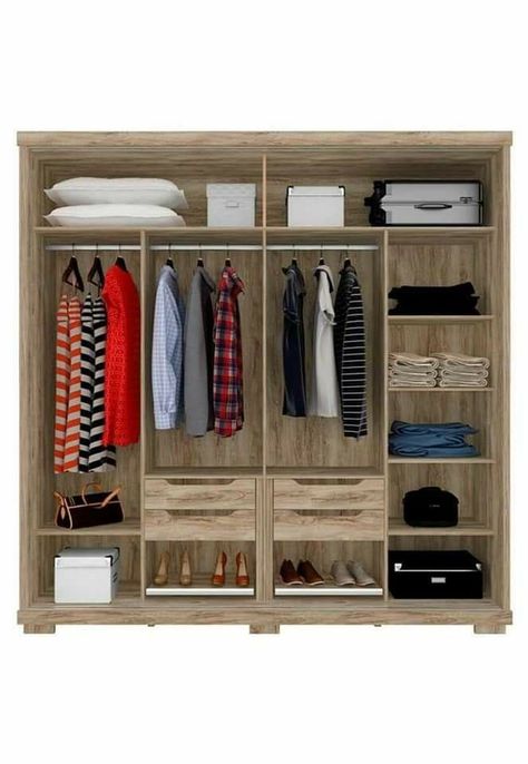 Wood Wardrobe Design, Wardrobe Internal, Wardrobe Internal Design, Comfortable Bedroom Decor, Bedroom Built In Wardrobe, Modern Cupboard Design, Wardrobe Door Designs, Bedroom Interior Design Luxury, Wood Wardrobe