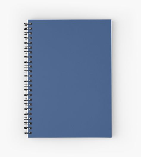 Dark Blue Journal, School Blue Aesthetic, Blue Book Cover, Blue Notebook Aesthetic, Notebook Png, Blue Notebook, Blue School Supplies, Teal Accents, Coloring Journal