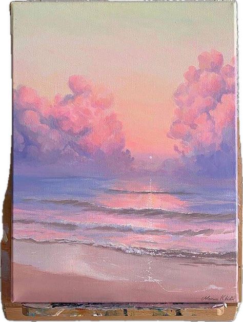 Couples Canvas Painting, Acrylic Painting Ideas, Art Nouveau Flowers, Cute Canvas Paintings, Easy Canvas Art, Canvas Drawings, Easy Canvas Painting, Canvas Painting Diy, Sky Painting