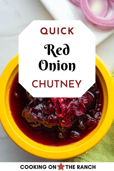 Red Onion Recipes Dinners, Red Onion Chutney Recipe, Red Onion Marmalade Recipe, Onion Chutney Recipe, Savoury Sauces, Red Onion Jam, Red Onion Chutney, Jam Making, Red Onion Recipes