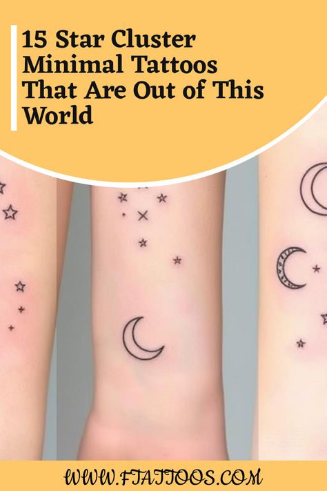 Cluster Tattoos, Celestial Spirit, Celestial Tapestry, Star Clusters, Starry Night Art, Minimal Tattoos, Night Sky Photography, Astrological Symbols, Just Ink