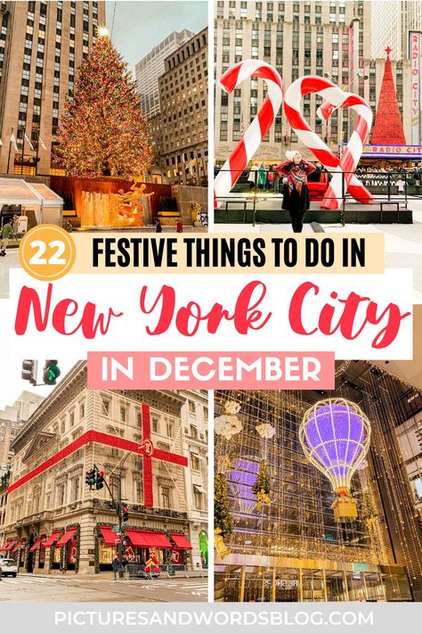 Nyc Christmas Bucket List, Christmas Time In New York, New York City In December, New York In December, New York Noel, Dyker Heights, Nyc In December, New York Holiday, Nyc Holidays