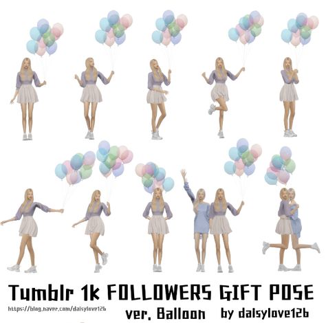 Sims 4 Balloon Pose Sims 4 Balloons, Sims 4 Birthday Poses, Sims4 Poses, Pose Mode, Sims 4 Couple Poses, Sims Poses, 4 Poses, 4 Balloon, 4 Birthday