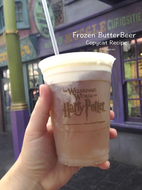 Frozen Butter Beer (copycat recipe) | NoBiggie.net Frozen Butter Beer, Butter Beer Recipe, Frozen Butterbeer Recipe, Frozen Butterbeer, Oven Baked Bread, Copy Cat Recipe, Butterbeer Recipe, Butter Beer, Beer Recipe