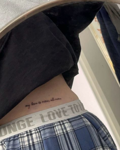 #myloveismineallmine #mitski #tattoo #aesthetic #mlimam Mitski Inspired Tattoo, Mitski Tattoo Ideas, Mitski Tattoo, Tiny Tattoos, Future Tattoos, Cool Tattoos, Skin, Tattoos