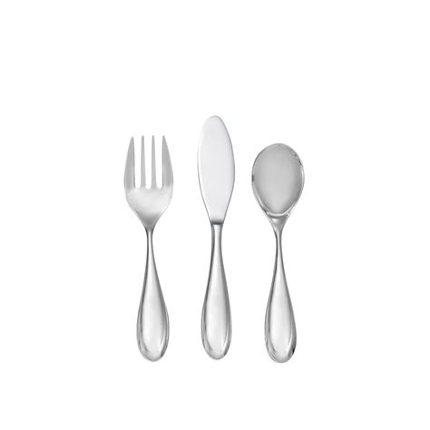 Nambé Kibo Stainless Steel Flatware - Set of 3 | Wayfair Safe Laundry Detergent, Laundry Essentials, Stainless Steel Utensils, Tiny Hands, Metal Tag, Metal Tags, Forks And Spoons, Stainless Steel Flatware, Tiny Hand