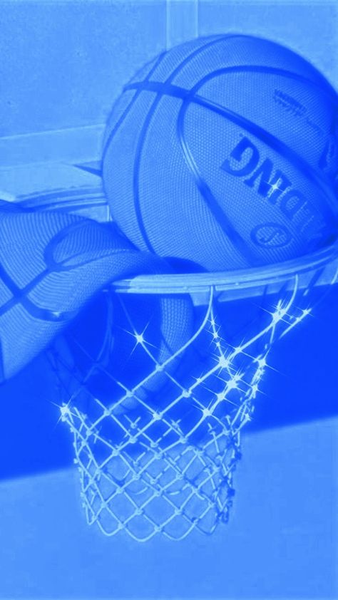 Blue Basketball Aesthetic Wallpaper, Nike Azul, Ombre Wallpaper Iphone, Basketball Girl, Basketball Background, Photo Bleu, Hoop Light, Blue Baskets, Basketball Theme