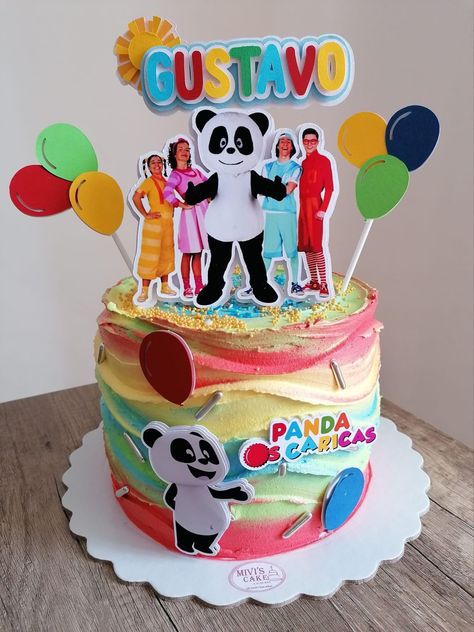 Bolo Panda, Panda Cake, Panda Party, Cake, Birthday