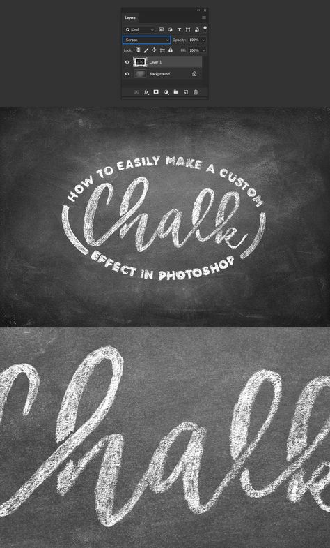 How to Easily Make a Custom Chalk Effect in Photoshop — Medialoot Chalk Effect Photoshop, Chalk Typography, Chalk Writing, Photoshop Hair, Photoshop Text, Photoshop Tools, Graphite Pencils, Text Effects, Photoshop Actions