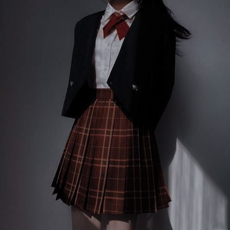 Red School Uniform Aesthetic, Red Uniform Aesthetic, High School Uniform Aesthetic, Dark Academia Uniform, Monster Academy, Gryffindor Uniform, Grace Harper, Choir Uniforms, Private School Uniforms