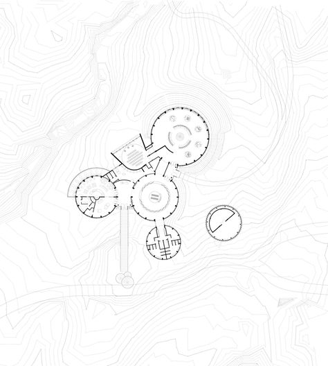 Gallery of The Buhais Geology Park Interpretive Centre / Hopkins Architects - 22 Hopkins Architects, Concept Models Architecture, Plate Tectonics, Graduation Project, Ground Floor Plan, Visitor Center, Roof Plan, Exhibition Space, Site Plan