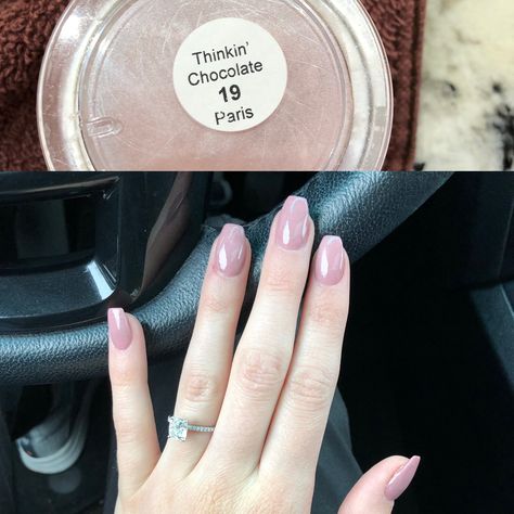 Paris Dip Powder Colors, Pyramid Dip Powder Nail Colors, Sns Dipping Powder Nails Summer Colors, Nude Dip Powder Nails, Dip Powder Nails Colors Summer, Nail Dipping Powder Colors, Chocolate Dip, Pretty Fingers, Bright Red Nails