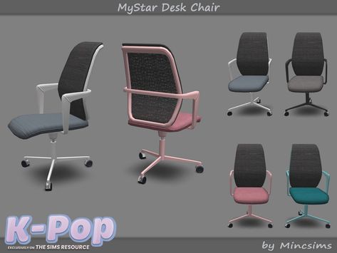 Sims 4 Office Chair, Sins 4 Cc, The Sims 4 Pack, Sims 4 Mac, Sims 4 Pack, Casa The Sims, Sims 4 Packs, Modern Desk Chair, Sims 4 Tsr