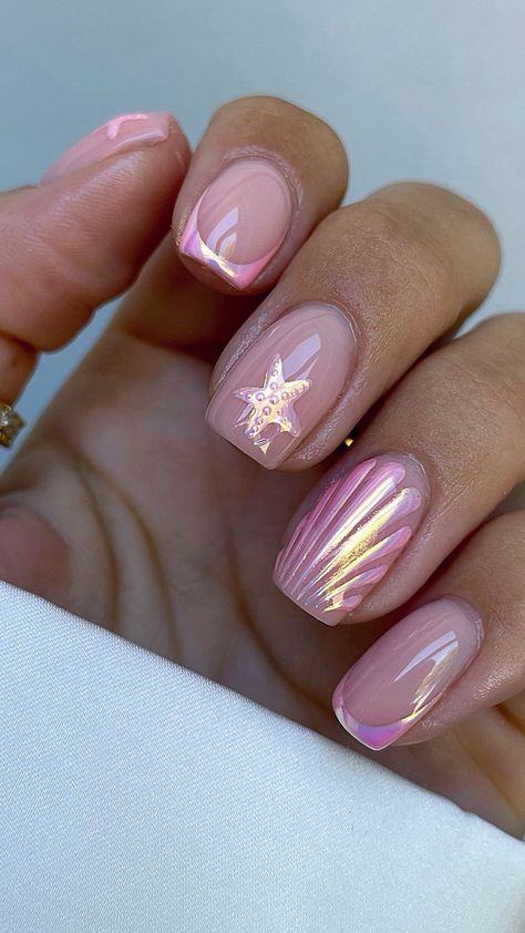 Instagram Biab Nail Art, Cutest Nails, Unghie Sfumate, Milky Nails, 2024 Nails, Nagel Tips, Summery Nails, Girly Acrylic Nails, Mermaid Nails