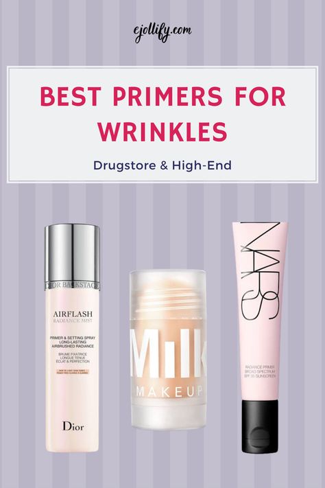 Make Up Primer Best, Makeup On Wrinkled Skin, The Best Foundation Flawless Face, Best Makeup For Textured Skin, Best Primers For Wrinkles, Best Makeup For Wrinkles, Best Face Primer Over 40, What Is Primer For Makeup, Best Makeup Primer For Older Women