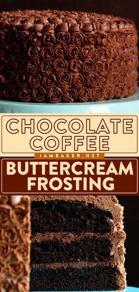 Chocolate Coffee Icing, Chocolate Coffee Frosting Recipe, Chocolate Cake Icing Recipe, Glazed Icing Recipe, Coffee Icing, Coconut Pound Cakes, Coffee Buttercream, Cake Filling Recipes, Frosting Recipes Easy