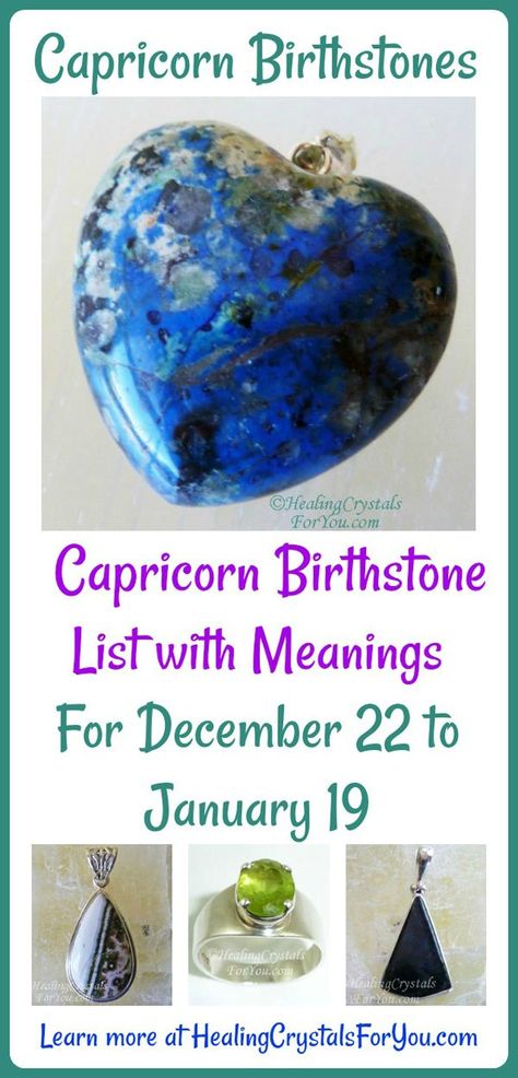 Capricorn Birthstones Capricorn Birthstone List with Meanings For December 22 to January 19 Capricorn Birthstone, Birthstones Meanings, Capricorn Zodiac Sign, Healing Crystals For You, Birthday Stone, Crystal Properties, Astrology And Horoscopes, Capricorn Zodiac, Crystal Therapy