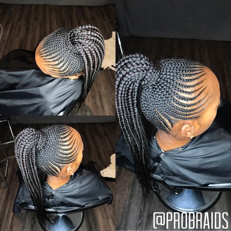 Bolla With Braids, Abuja Styles, Afro Buns, Trending Cornrows, Big Cornrows Hairstyles, Big Cornrows, African Braids Hairstyles Pictures, Braided Ponytails, Cornrow Styles