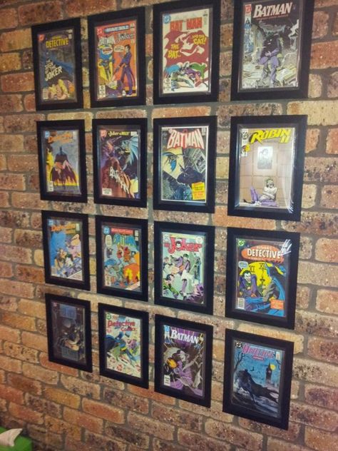 Avengers Bedroom, Comic Book Room, Comic Book Display, Comic Room, Comic Book Storage, Geek Room, Nerd Room, Nerd Cave, Comic Frame