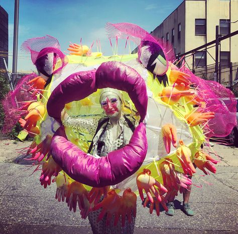 Blowfish — KFerrara Design Blowfish Costume, Mermaid Parade, Angler Fish, Coney Island, The Little Mermaid, Headpiece, Mermaid, Halloween, Design