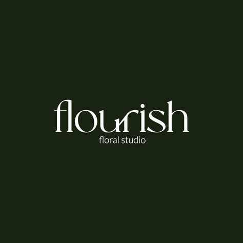 Logo Design // Flower Shop Logo Design // Florist Logo Florist Logo Branding, Flower Shop Logo Design, Florist Logo Design, Logo Design Flower, Flower Shop Logo, F Logo, Florist Logo, Flower Logo Design, Shop Logo Design