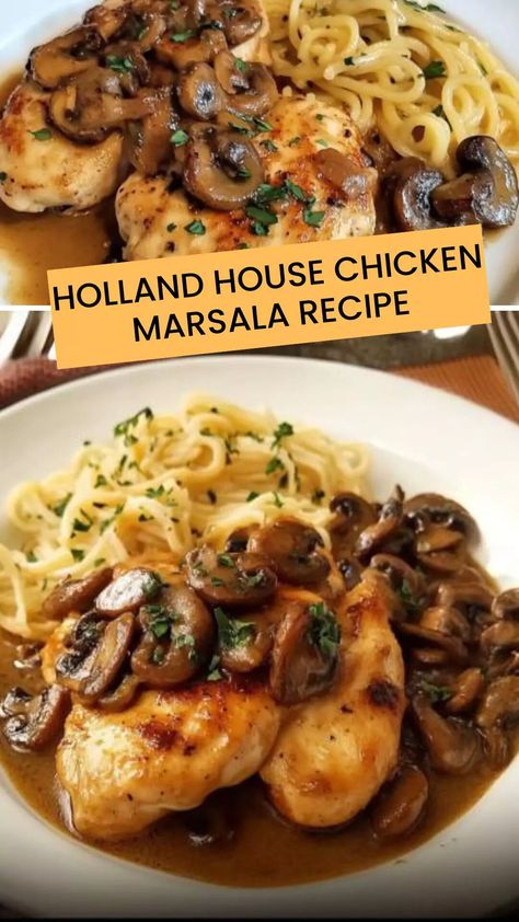 Holland House Chicken Marsala Recipe – Easy Kitchen Guide Chicken Marsala Recipe, Chicken Marsala Easy, House Chicken, Marsala Recipe, Holland House, Ziti Recipes, Marsala Chicken Recipes, Steamed Asparagus, Kitchen Guide