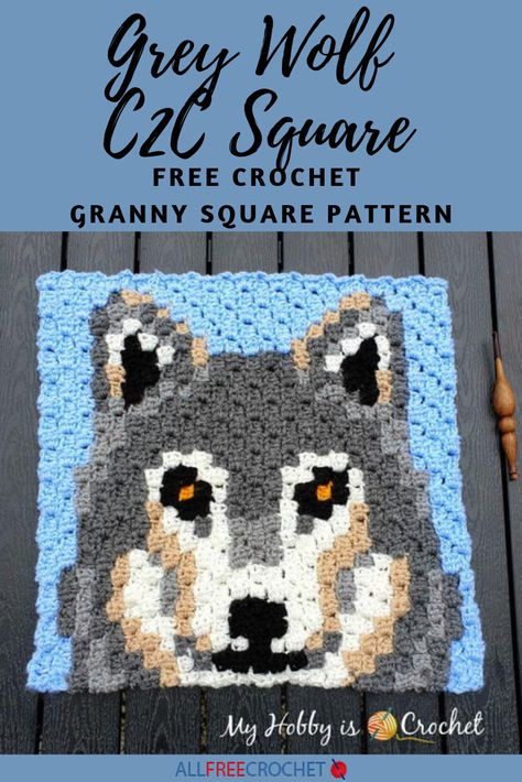 Wolf Crochet, C2c Patterns, Corner To Corner Crochet Pattern, Crochet C2c Pattern, C2c Blanket, Crochet Project Free, C2c Graph, Crocheted Blankets, Crochet Filet