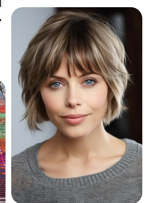 Corte Bob, Chin Length Hair, Bob Haircut For Fine Hair, Messy Short Hair, Hairstyles For Women Over 50, Hair Cuts For Women, Hair With Layers, Short Layered Haircuts, Bob Hairstyles For Fine Hair